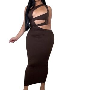 Sexy Maxi Cut Out Dress